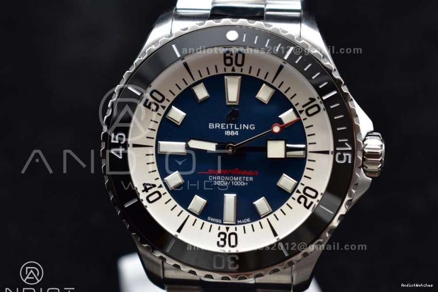 481 Automatic A Best Blue on Dial 1:1 TF Bracelet White SuperOcean AllSeason Edition SS 44 0519